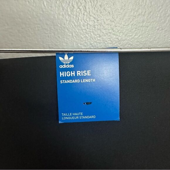 Adidas Originals Black High Waisted Athletic Biker Shorts NWT Size Medium - Picture 12 of 16